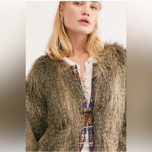 New Free People Unwritten Fur Jacket size XS MSRP: $298